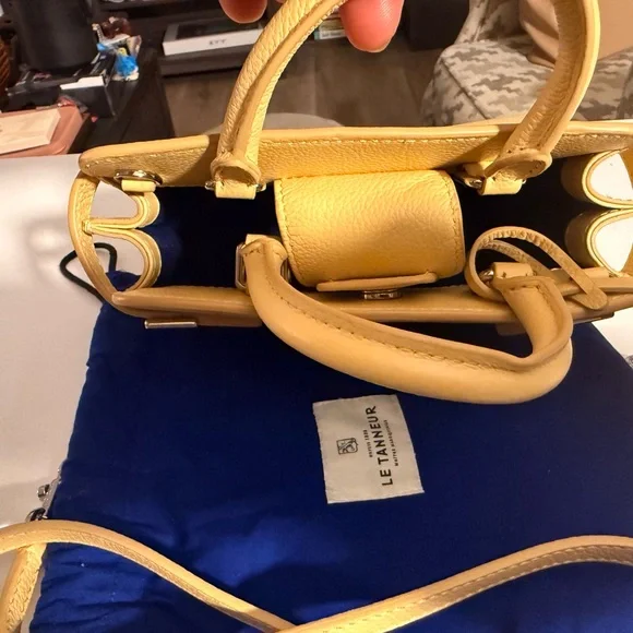 Brand New Rare Le Tanneur Mini Emilie Bag in Grained Leather - Picture 3 of 5